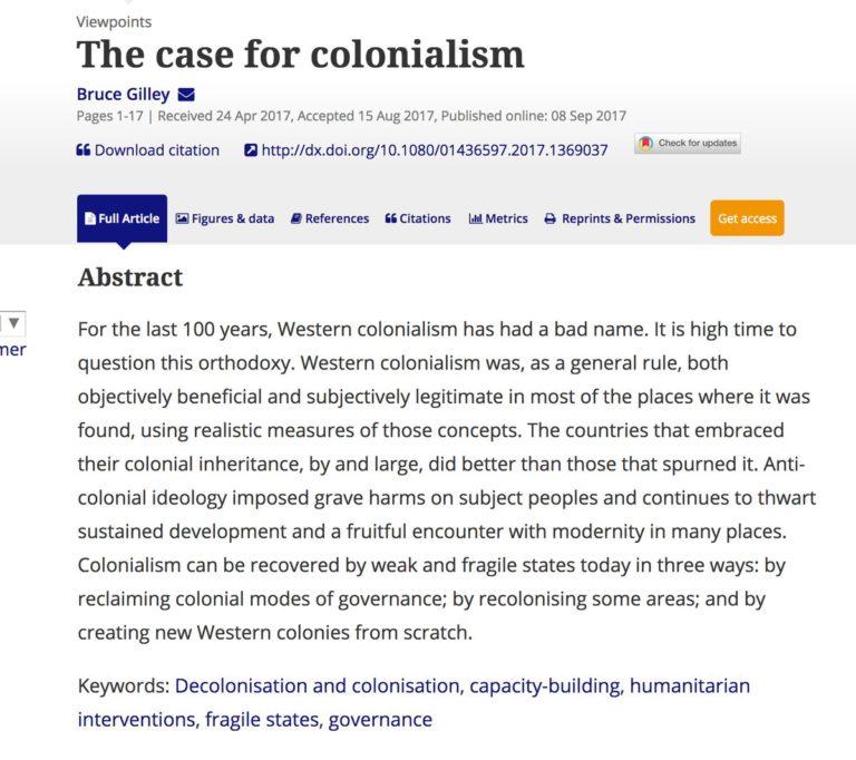 Third World Quarterly And A False Case For Colonialism Newsclick
