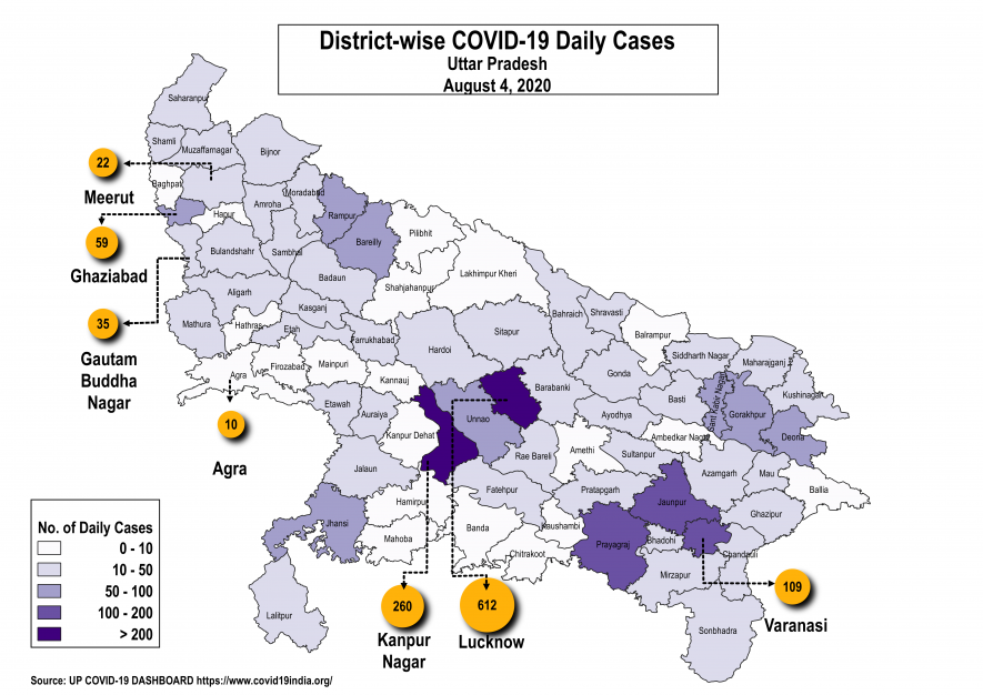 UP Map Covid