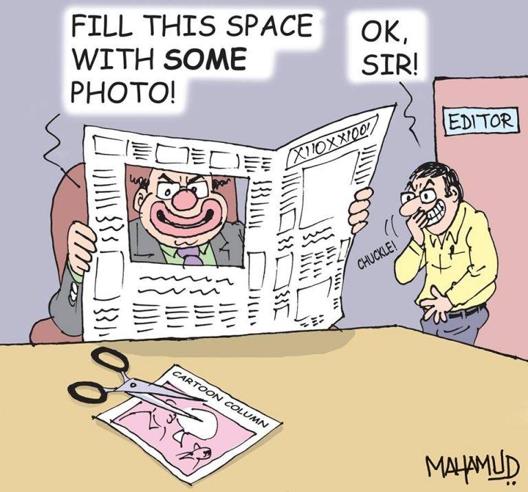 Cartoonist P Mahamud Wins the First PEN-Gauri Lankesh Award for Democratic Idealism | NewsClick Cartoonist P Mahamud Wins the First PEN-Gauri Lankesh Award for Democratic Idealism | NewsClick