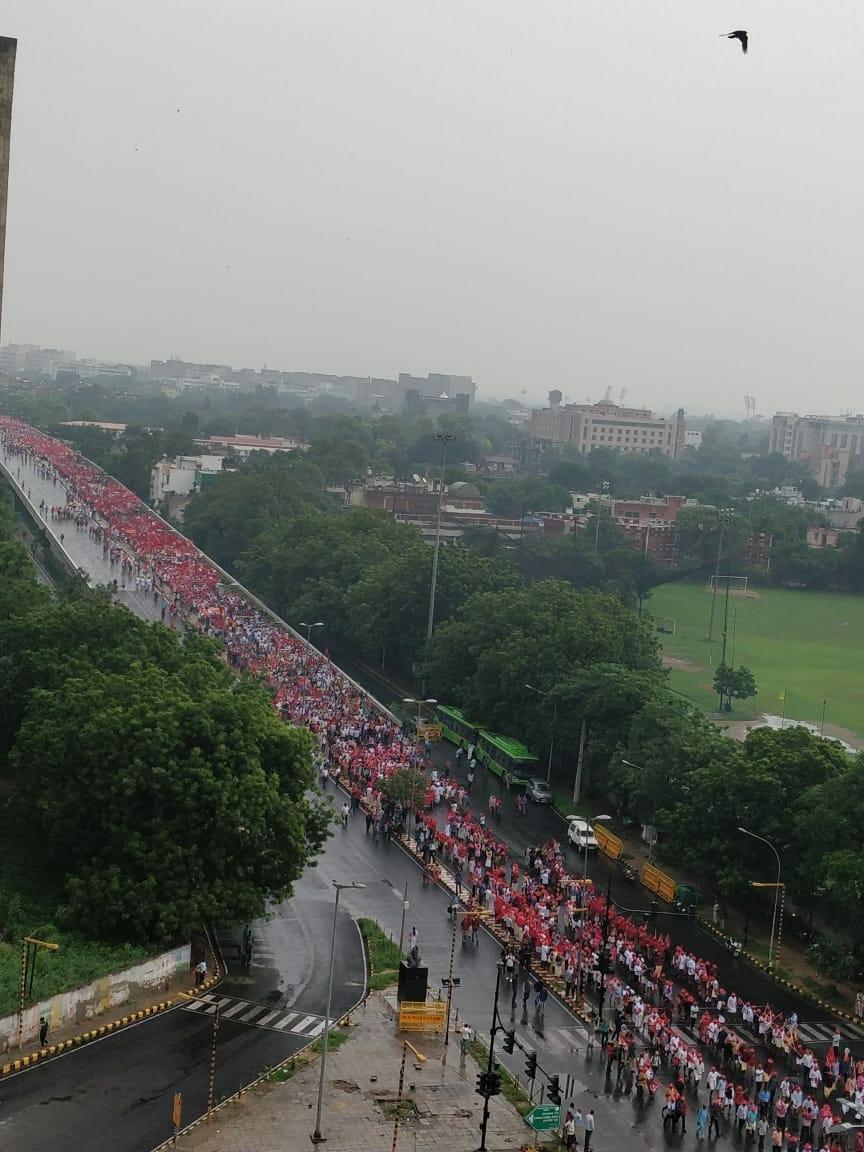 kisan mazdoor rally