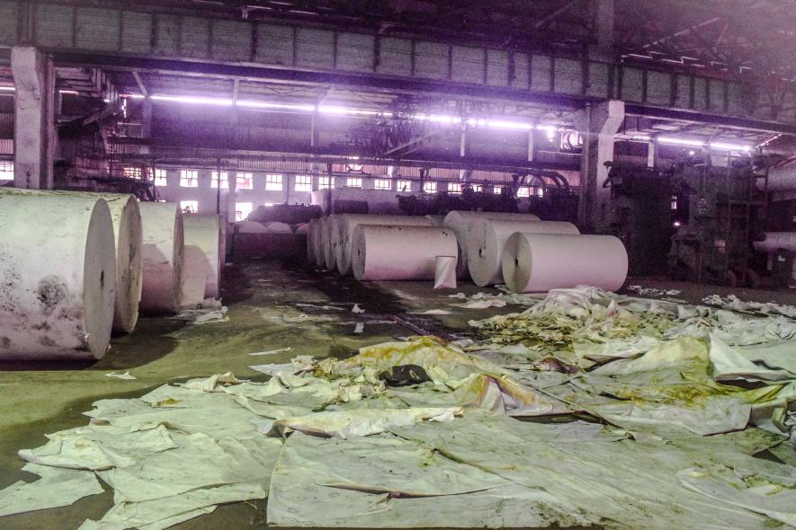 Production stopped abruptly in the Nagaon paper mill.