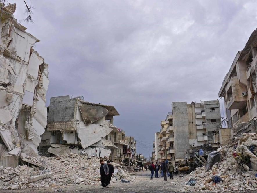 (The jihadist-held city of Idlib in northwestern Syria on 14 March, 2019 (AFP)